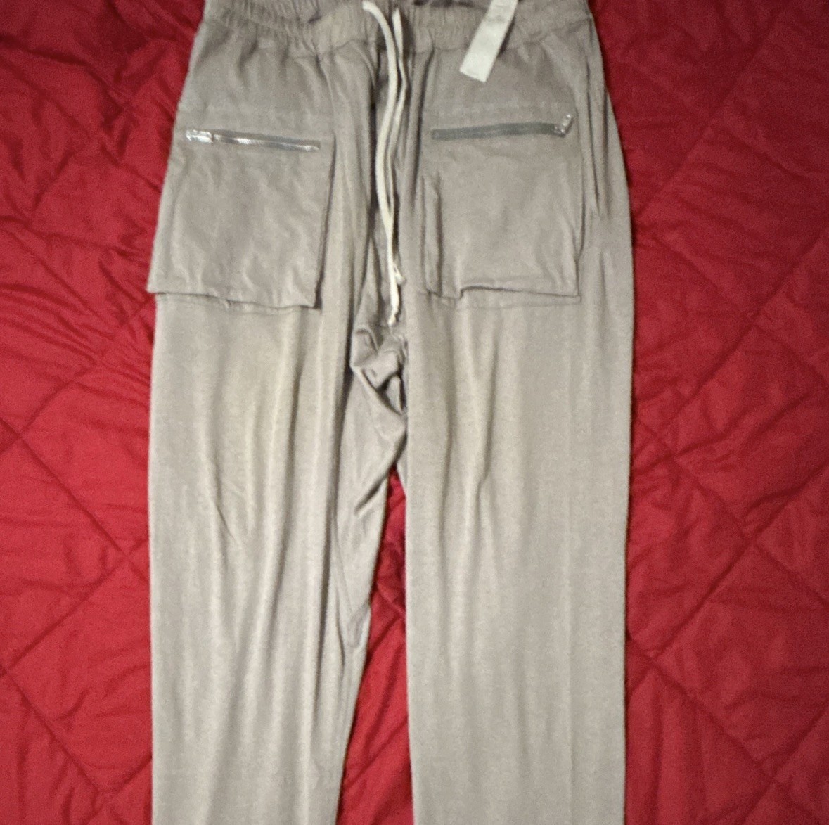 Archive Rick Owens DRKSHDW SS20 “Tecuatl” Creatch Cargo Drawstring Pants DAMAGED