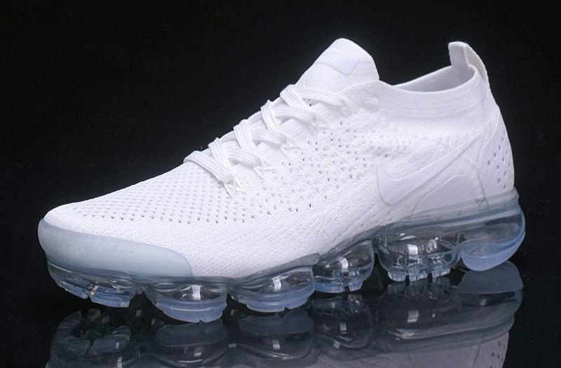 Men's Nike Air VaporMax Flyknit 2 Triple White Shoes