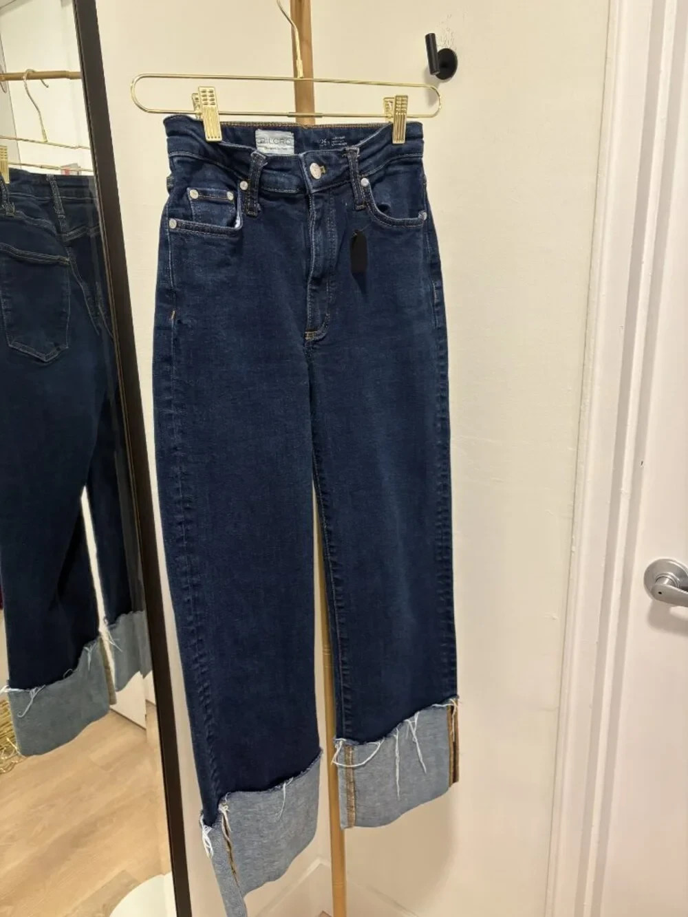 Women\'s Anthropology PILCRO Straight Leg Dark Wash Jeans SZ 25 EUC