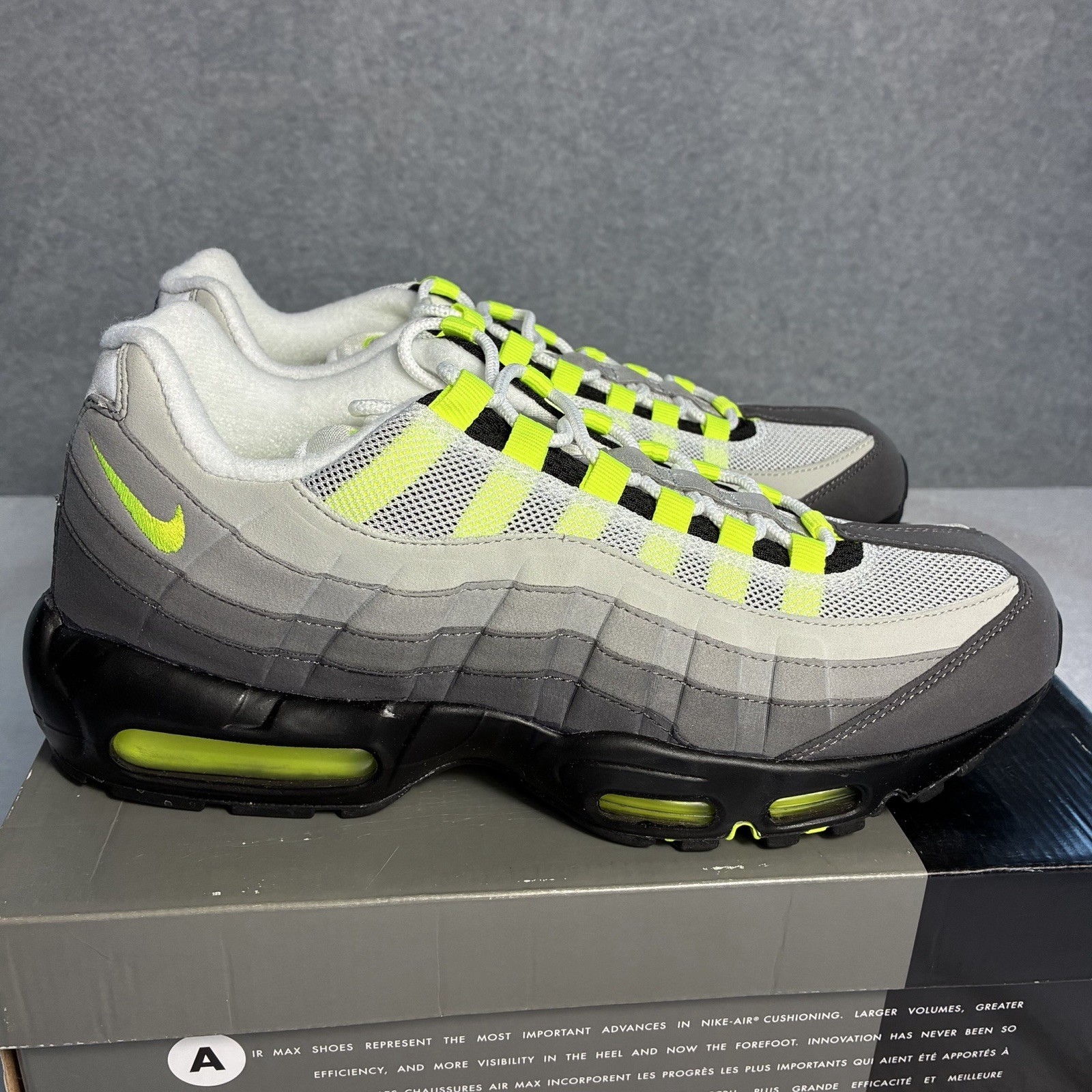 Nike Air Max 95 OG Neon 2015 Men’s Size 11.5 New With Box 554970-071