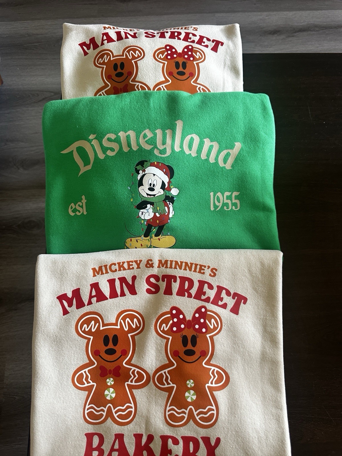 Bulk lot of 3 women’s unisex Christmas Disney Crewneck sweatshirt size small