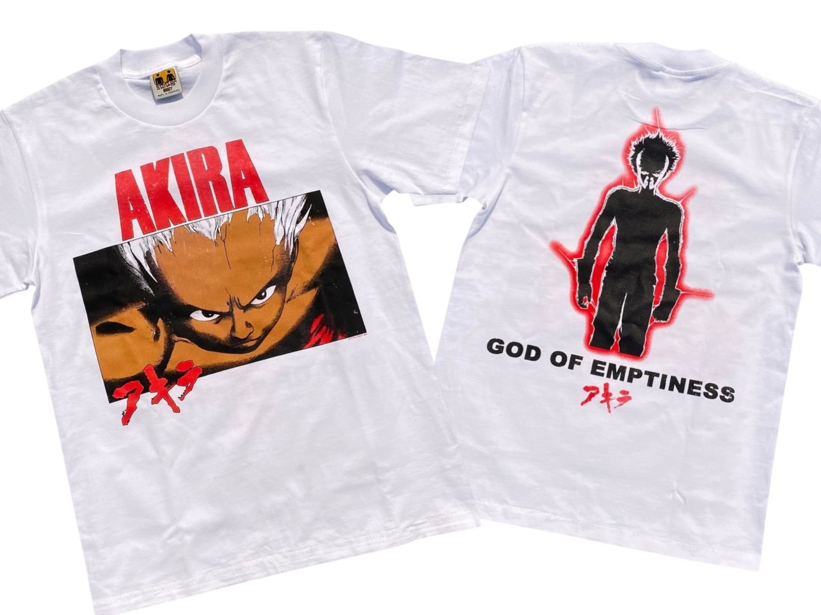 Vintage Akira Shirt Size XL Anime 80s Manga Japan White Single Stitch REPRINT