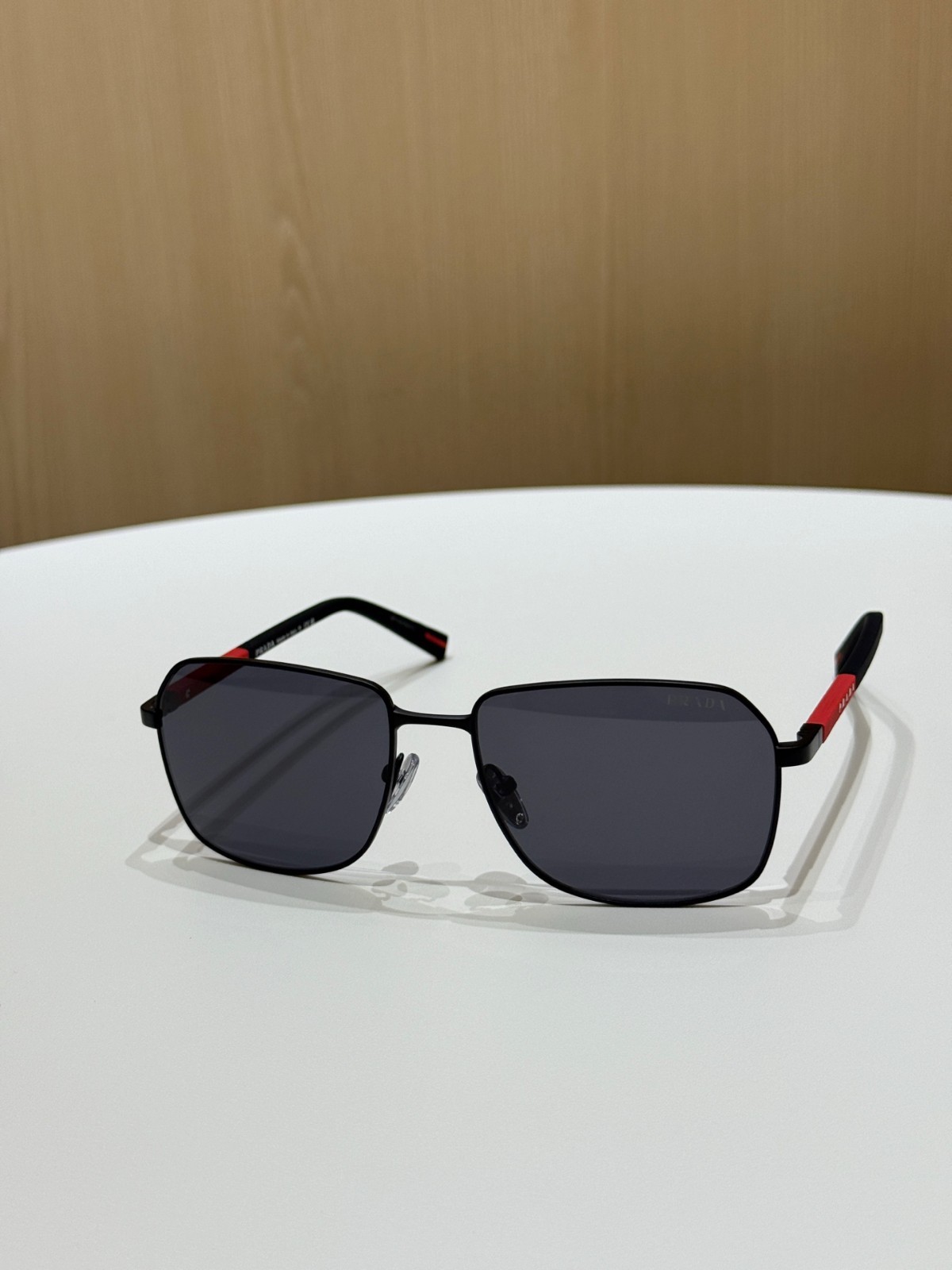 Prada Linea Rossa SPS A51 Sunglasses Black Gray Lens 57-18-145