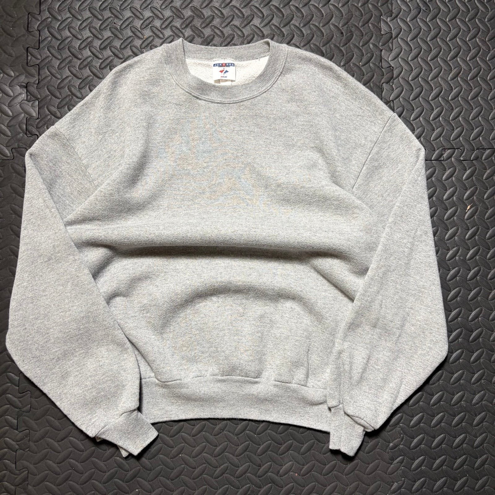Vintage 90s Jerzees Blank Gray Crewneck Sweatshirt