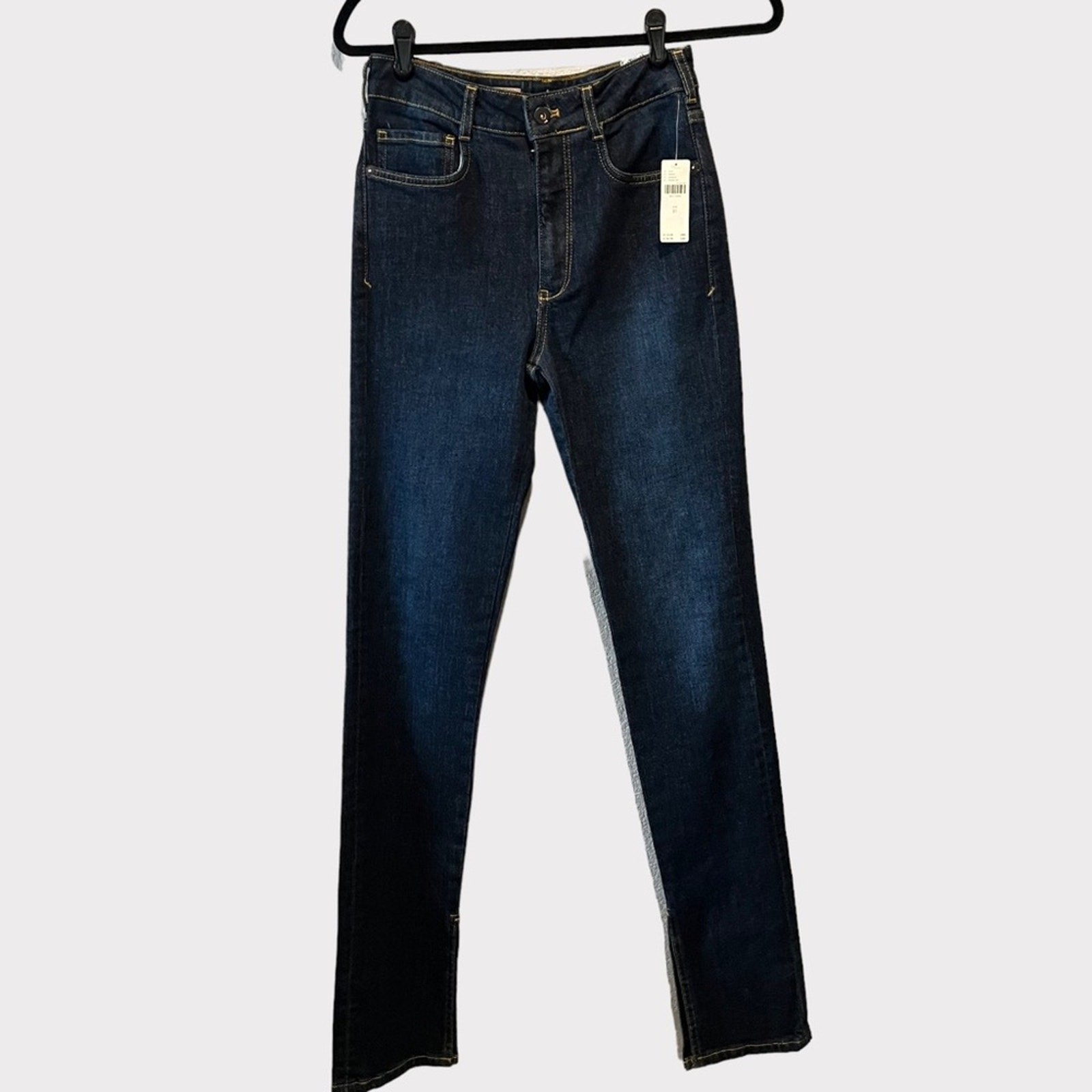 Pilcro for Anthropologie NWT The Split Straight Leg Jean size 25
