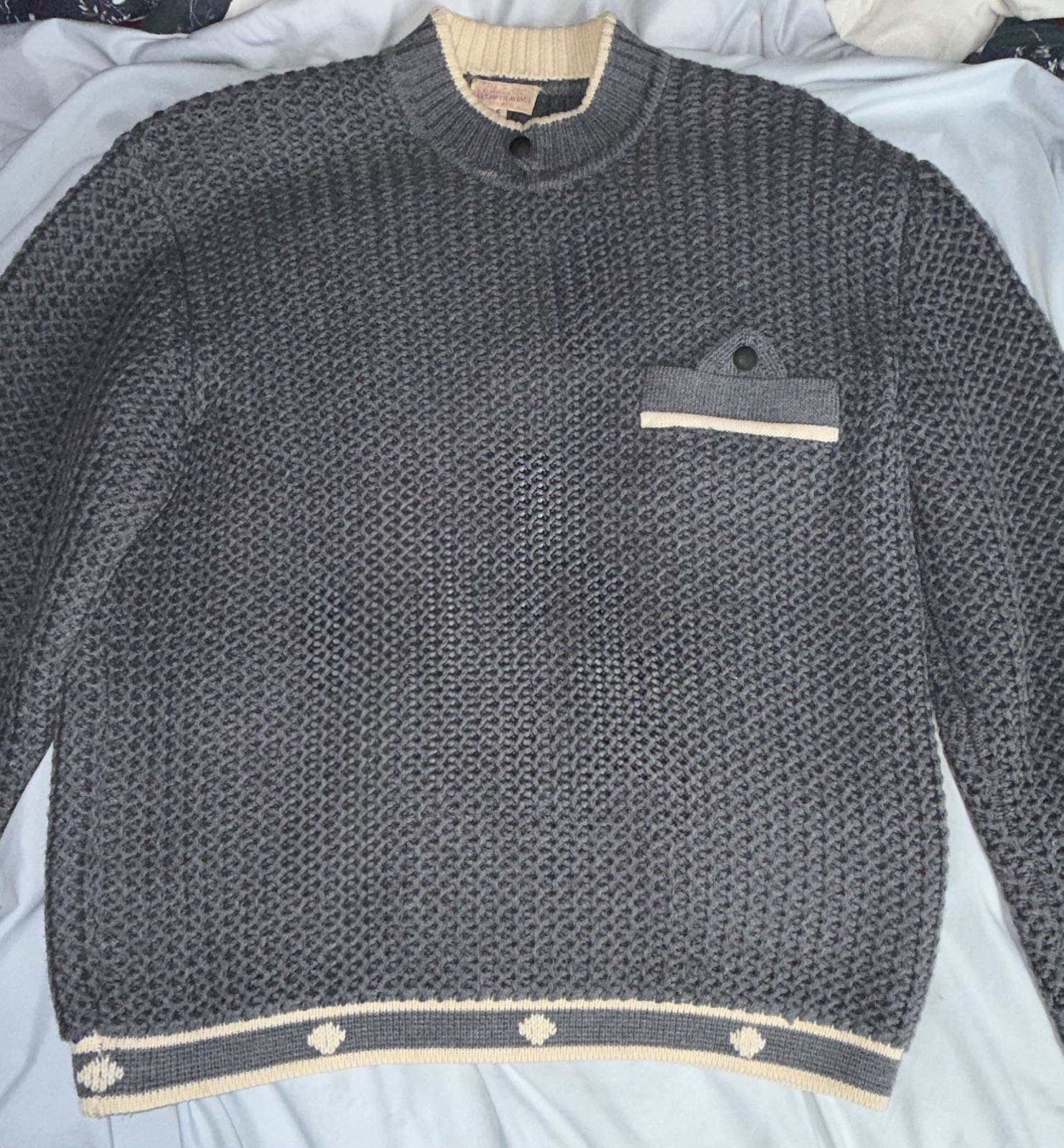 Made in Italy for Saks Fifth Avenue - Vintage Wool Knit Sweater -FREE SHIPPING