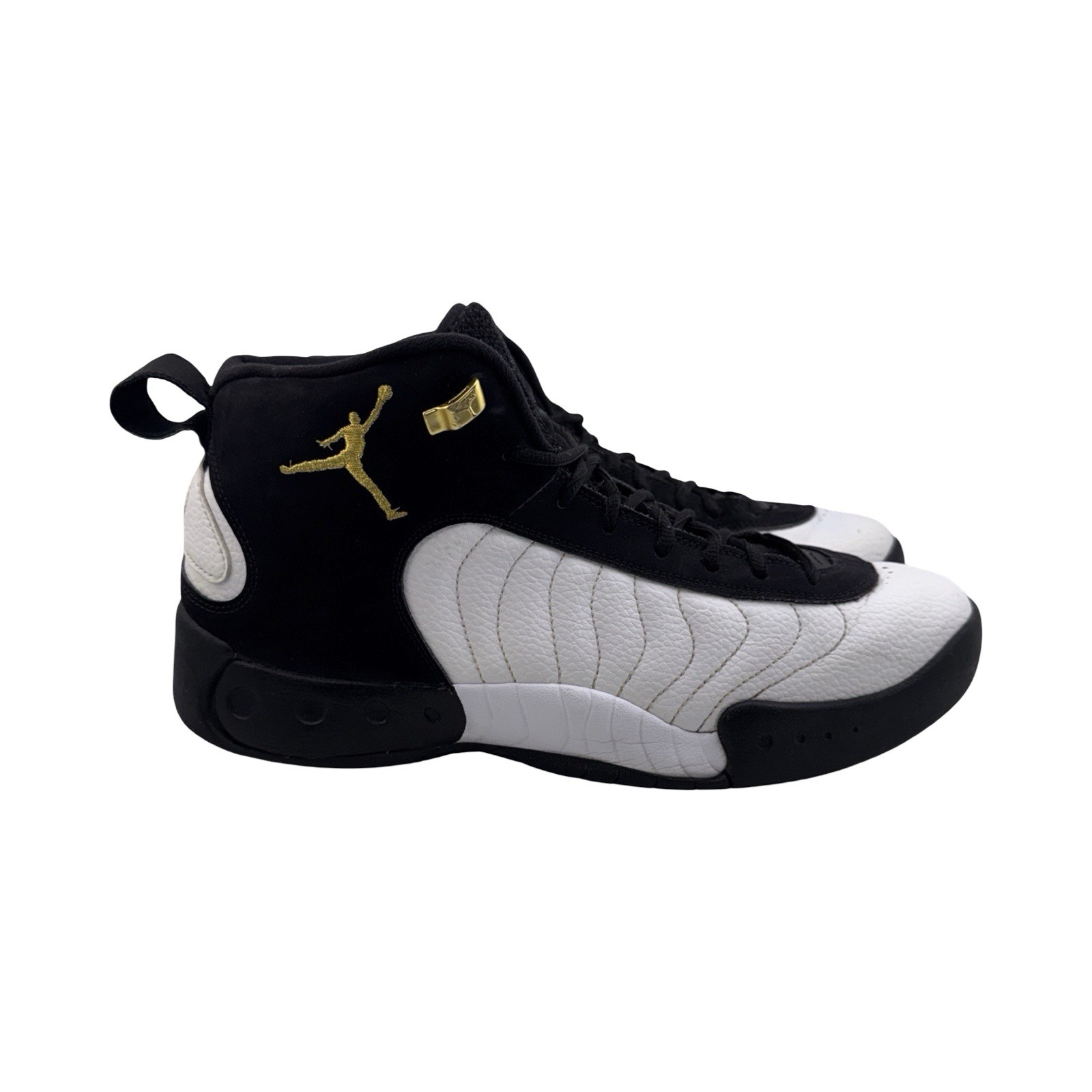 Jordan Jumpman Pro Taxi Black White Gold 906876-032 Basketball Shoes Sz 11.5