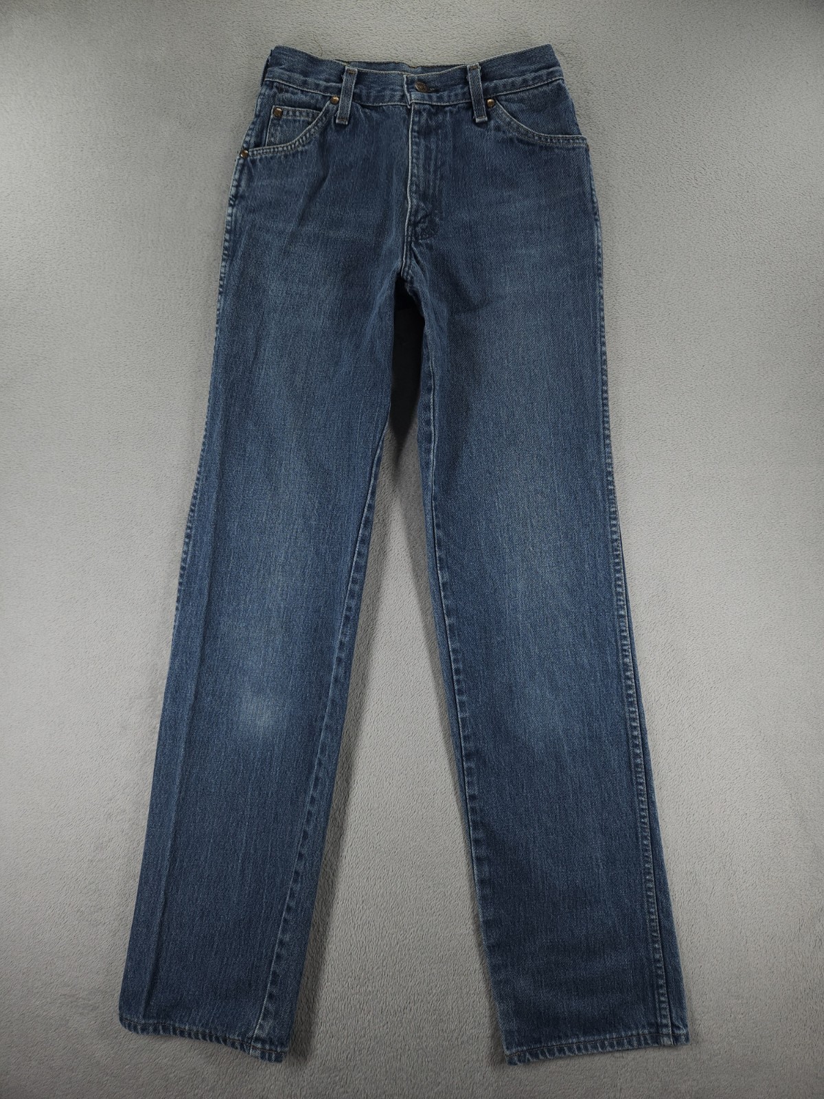 VTG Levis 557 Mens 28x36 Blue Western Straight For Cowboys 80s USA Faded Denim a