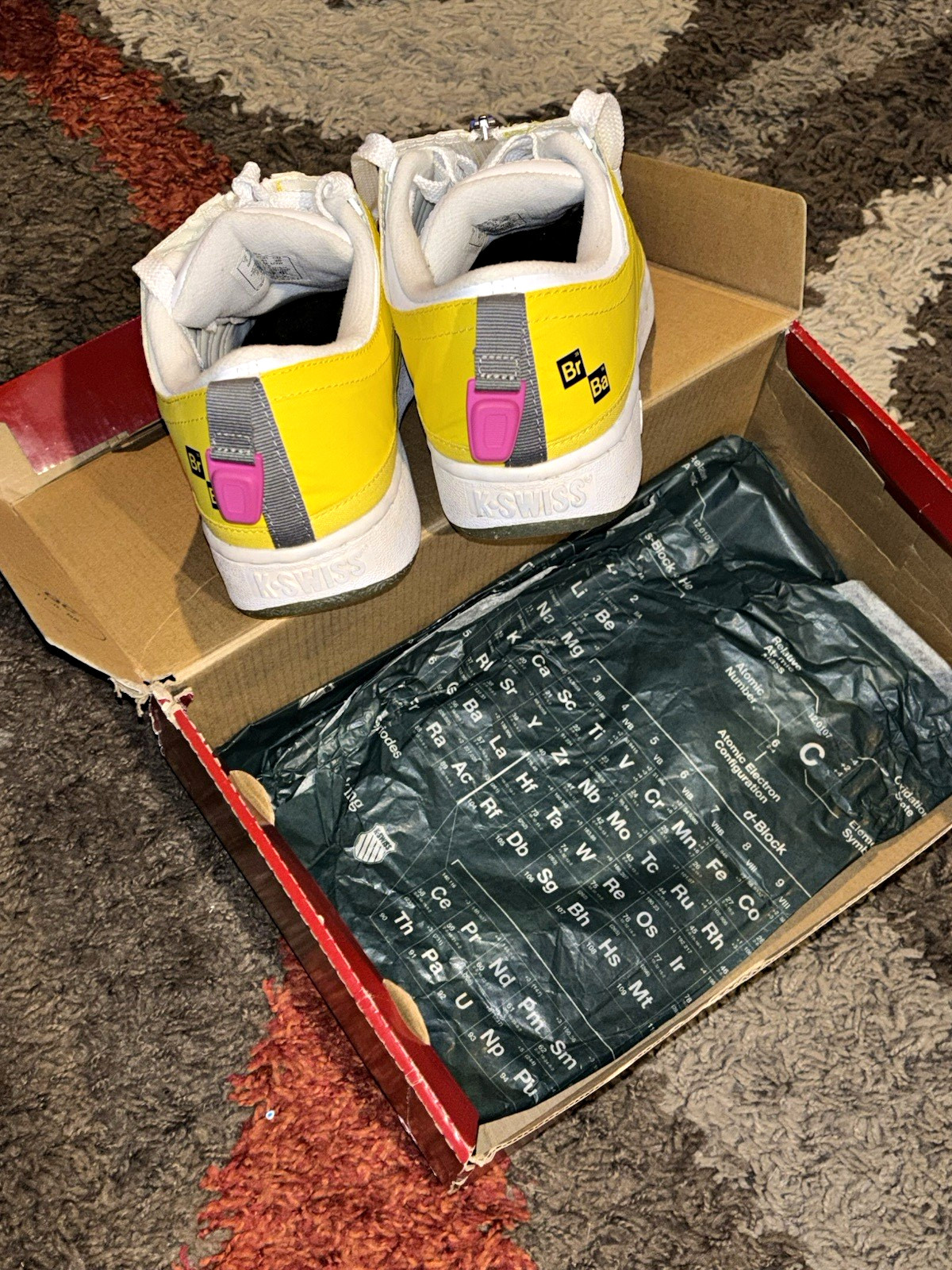 K-SWISS Classic 2000 x Breaking Bad Yellow Low Top Zip Sneakers Mens 8