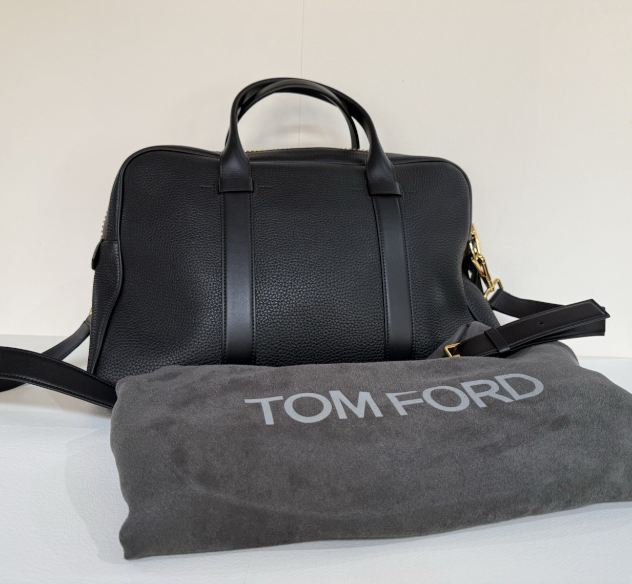 NEW & UNUSED TOM FORD LEATHER BUCKLEY BRIEFCASE