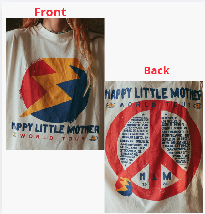 Happy Little Mother World Tour Shirt 2026 Reprint