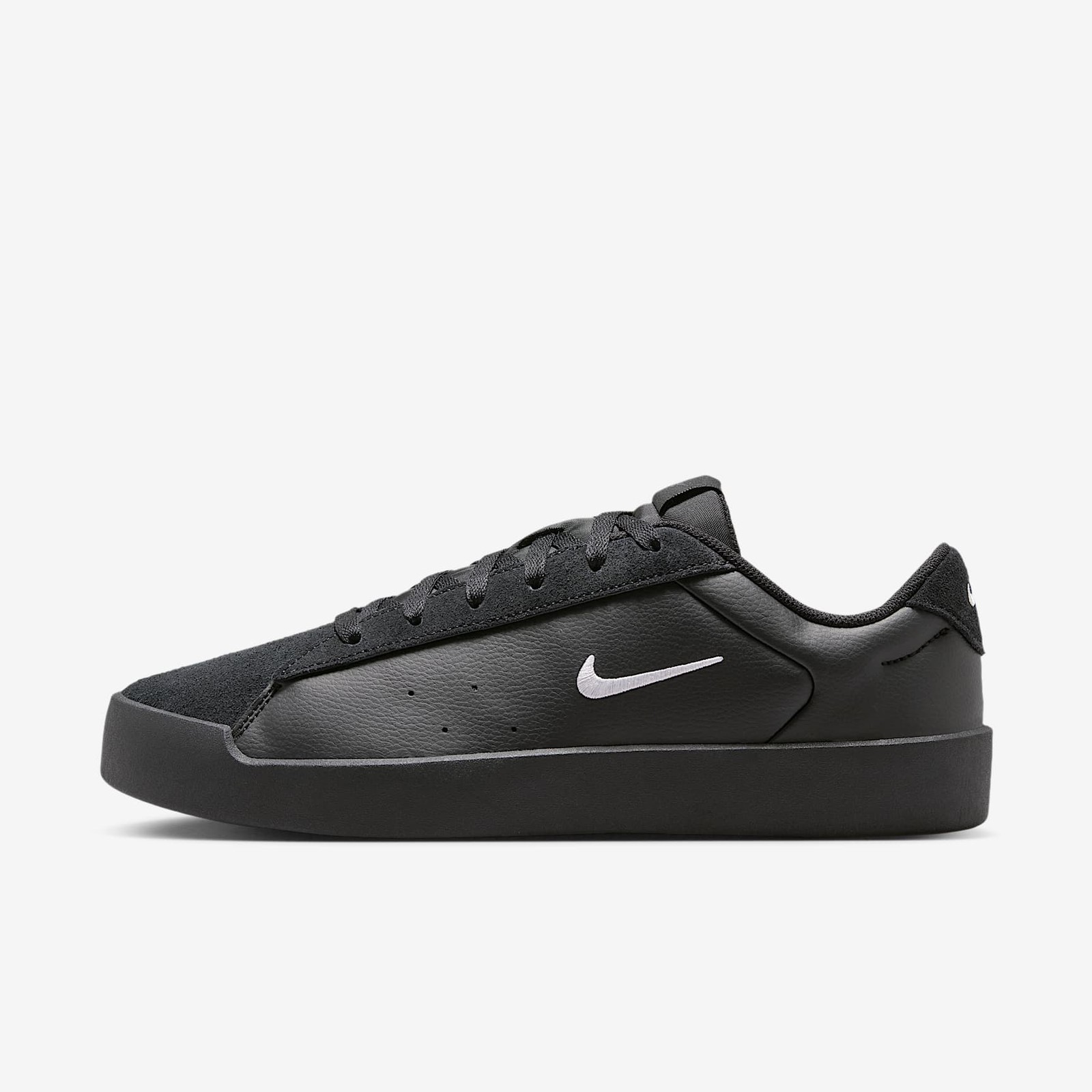 Nike Court Heritage MS Men\'s Shoes Black Leather Sneakers IM7528-004 NEW