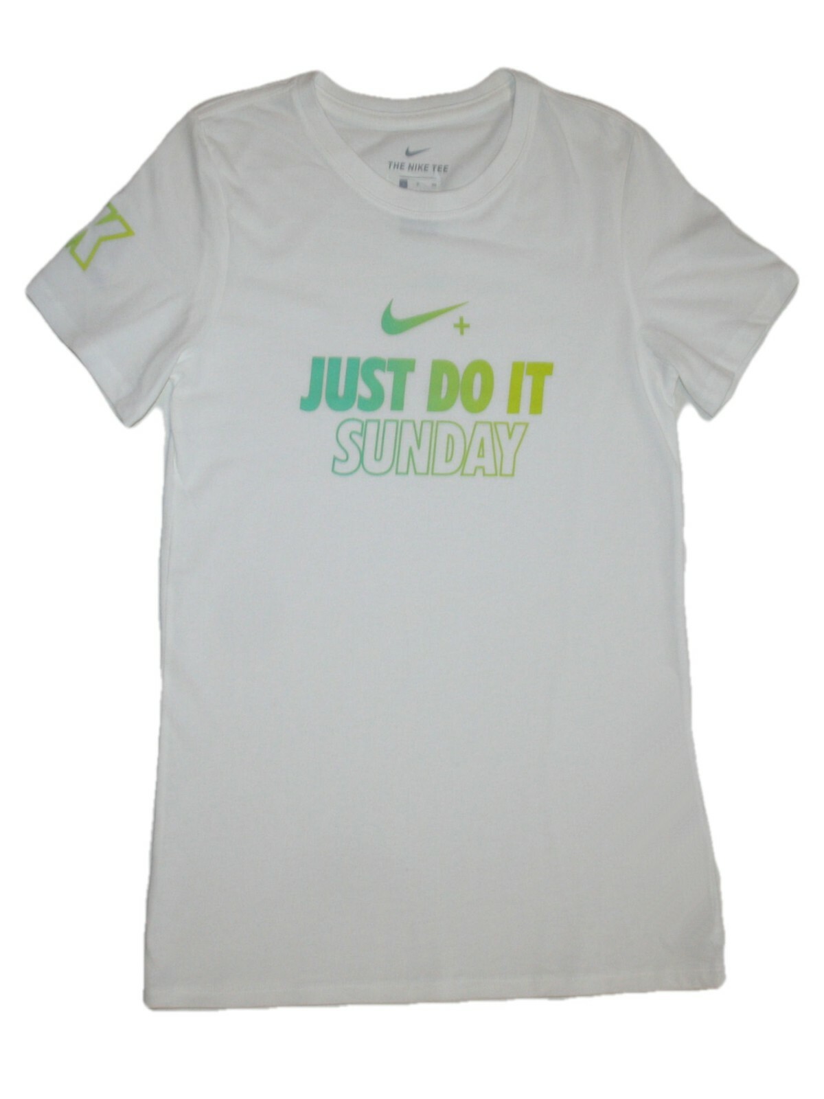 NIKE JUST DO IT SUNDAY White Women's T-Shirt NEW