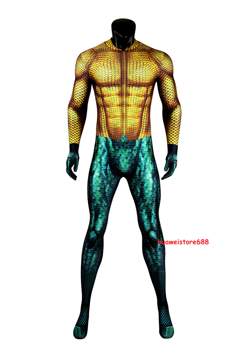 Aquaman 2 the Lost Kingdom Arthur Curry Cosplay Costume Outfits Jumpsuit Zentai 