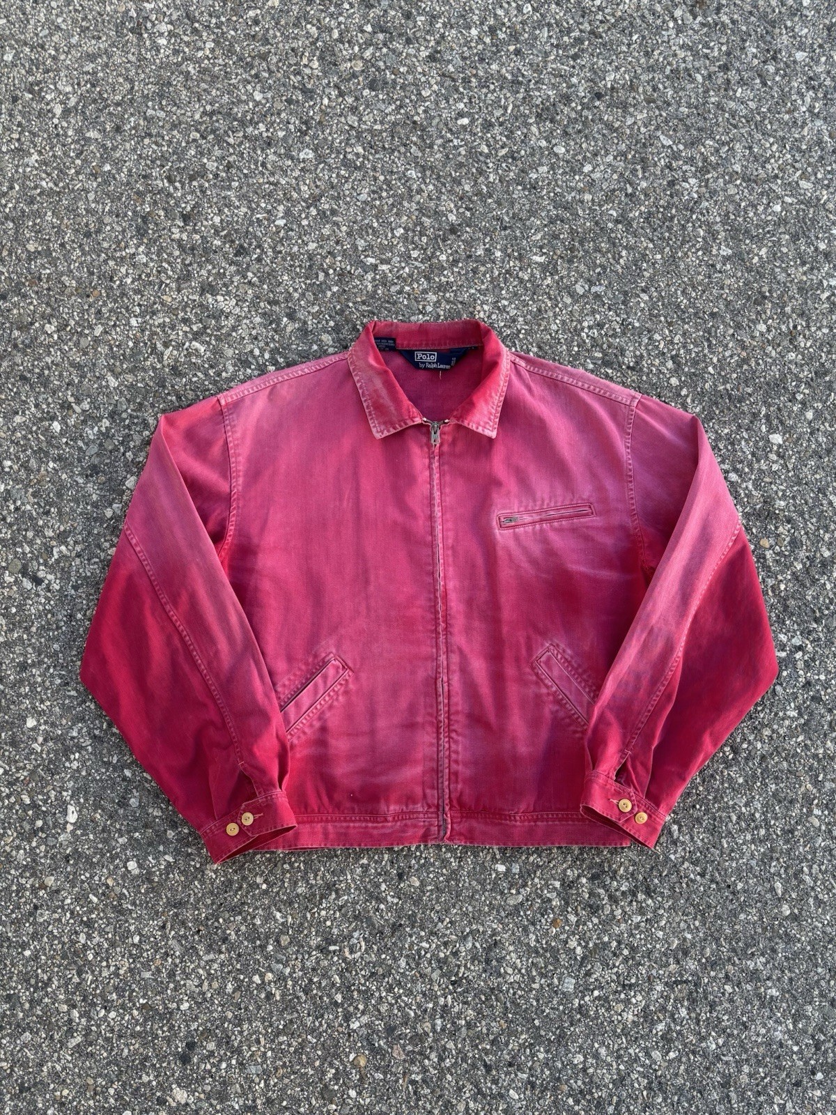 Vintage Polo Ralph Lauren Ralph\'s Marina Men\'s Red Harrington Jacket