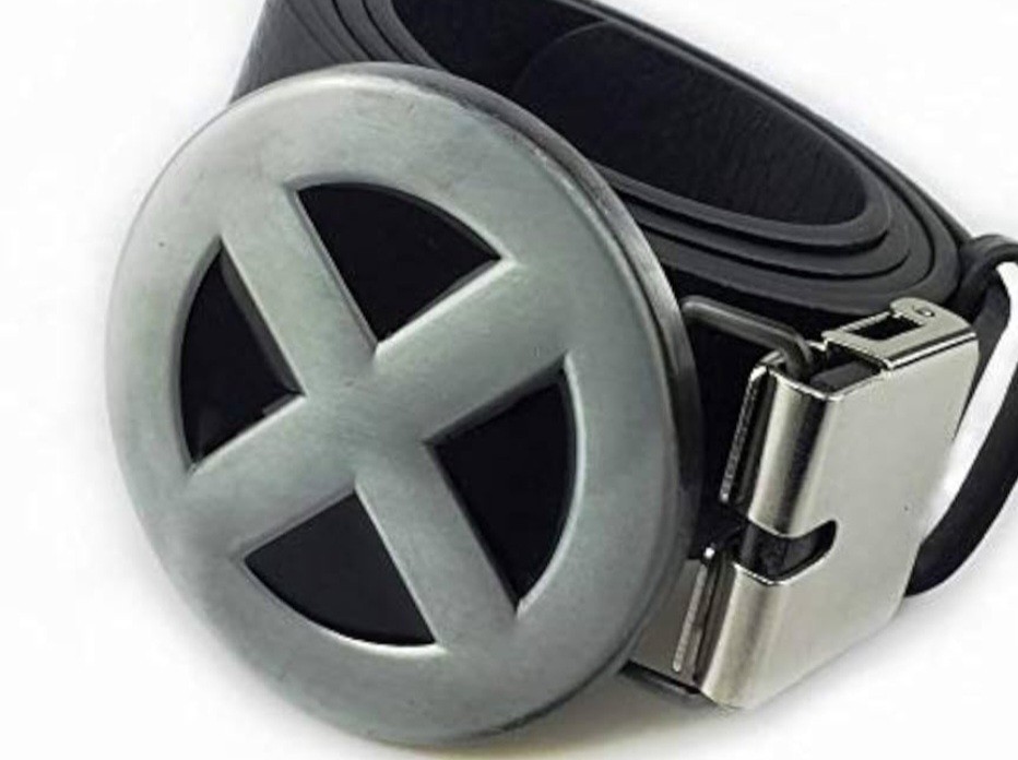 Marvel Comics X-Men Logo silver Metal Belt Buckle Men Clip Superhero 