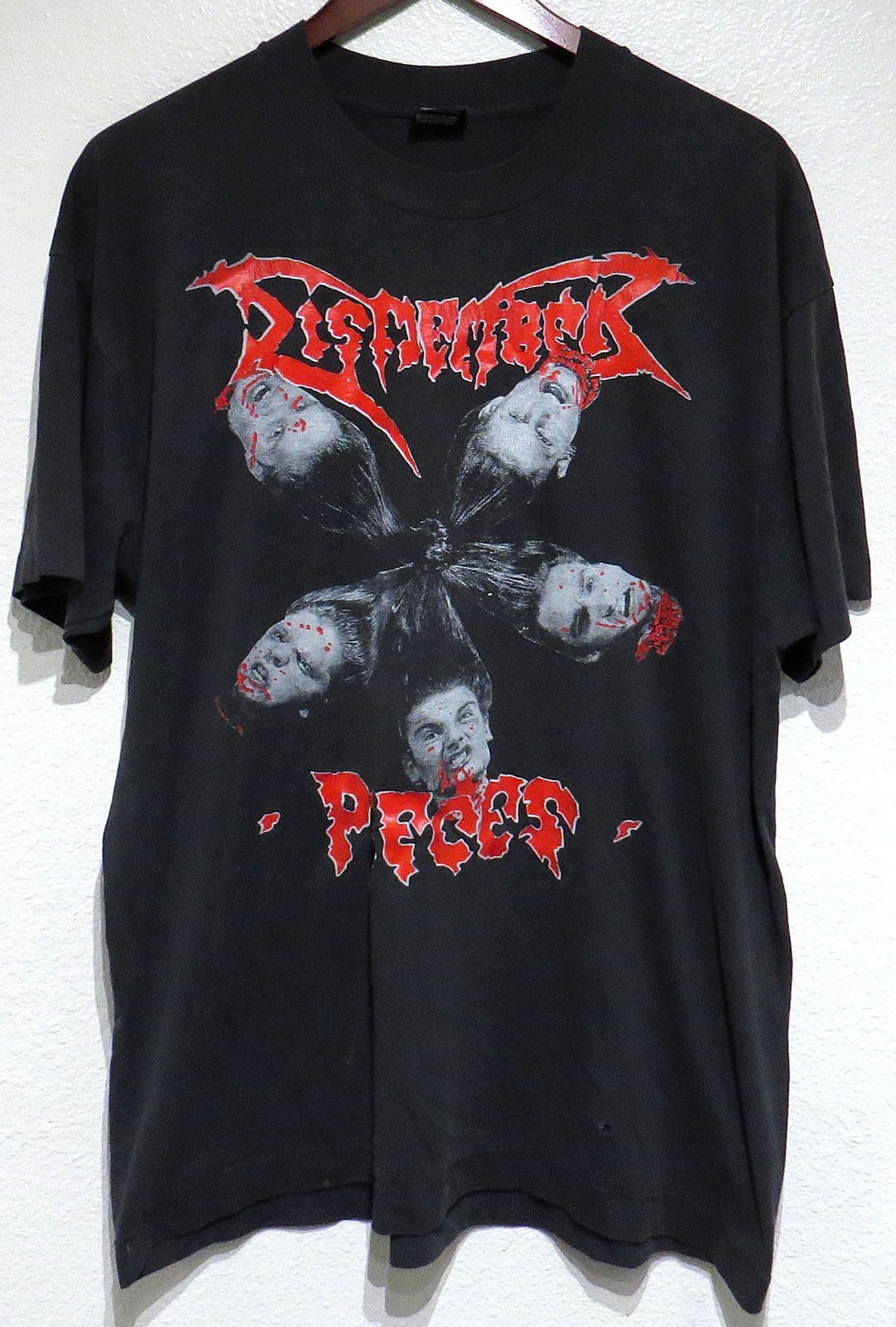 vtg DISMEMBER PIECES 1993 t-shirt XL Death Metal Dismembering North America Tour