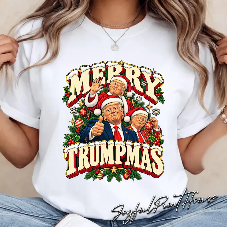 Merry Trumpmas Shirt Trump Christmas Shirt Funny Political Tee Santa Holiday