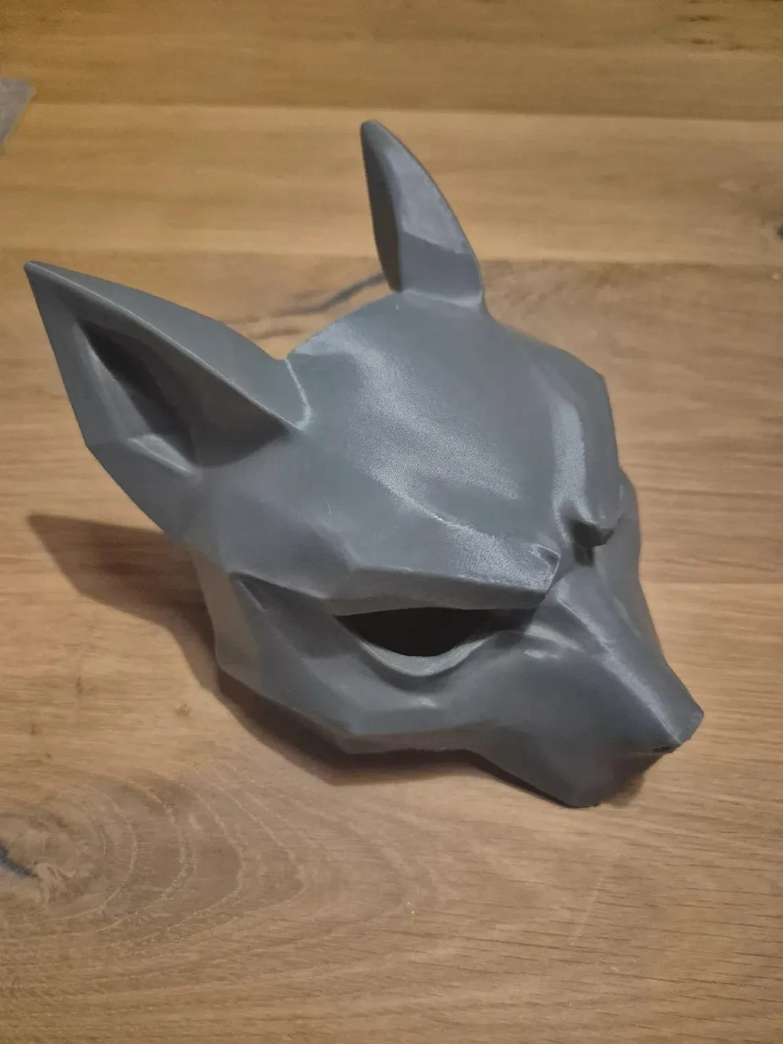 Kitsune Fox Mask Cosplay | 3D Printed Costume Mask | Japanese Fox Oni | Unpainte