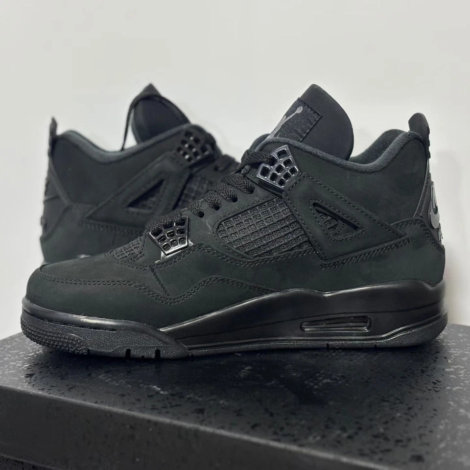 Nike Air Jordan 4 Retro Black Cat FV5029-010 Men's Shoes （2025）Free Shipping