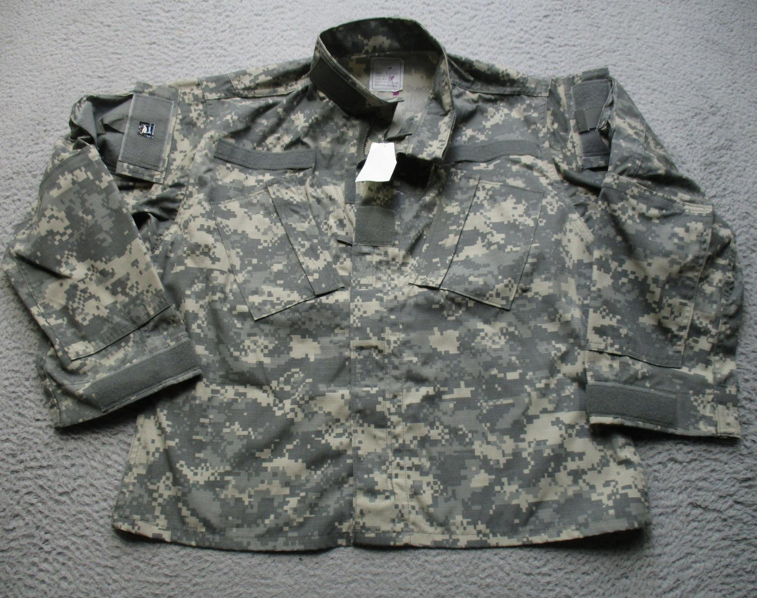 US Army ACU Coat Mens S Short Digital Camo UCP Ripstop