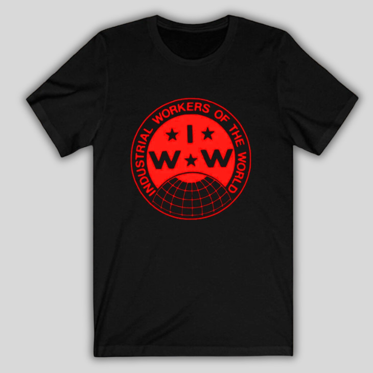 Industrial Workers of The World IWW Association Men's Black T Shirt - New