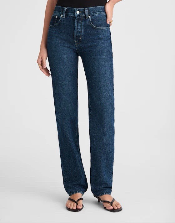 Madewell Longline Straight Jeans Dark Wash size 28x28