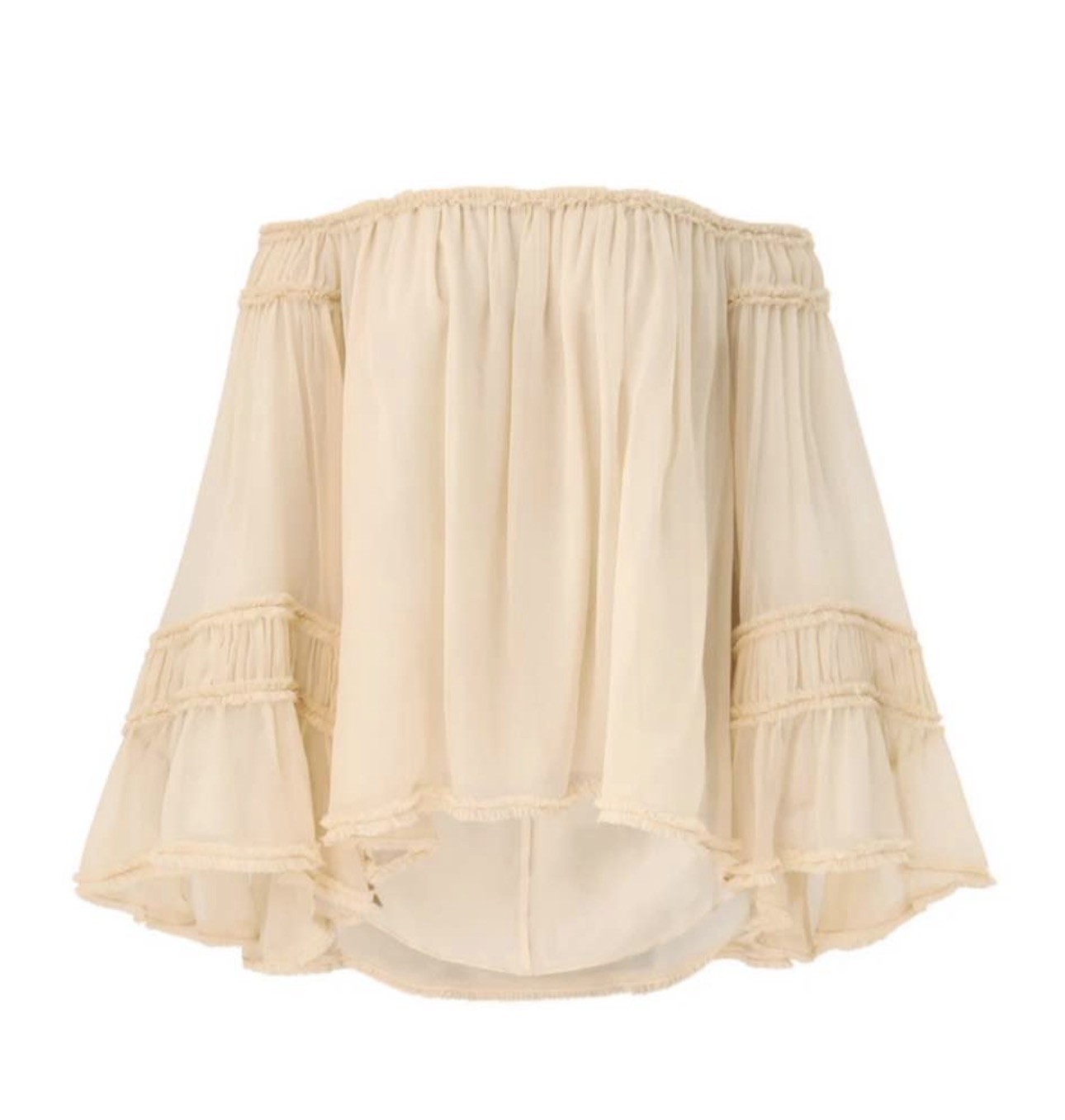 BNWT ZIMMERMANN Rebellion fray flutter Blouse - Size 0