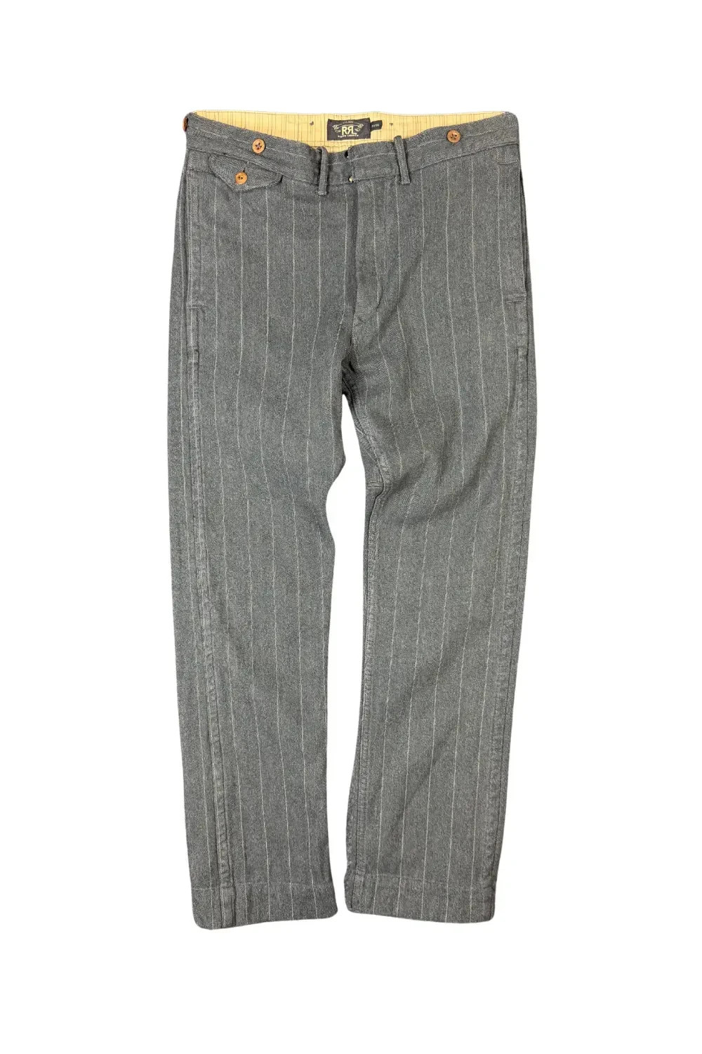 RRL Cinch-Back Railroad Stripe Work Trousers – 31x30