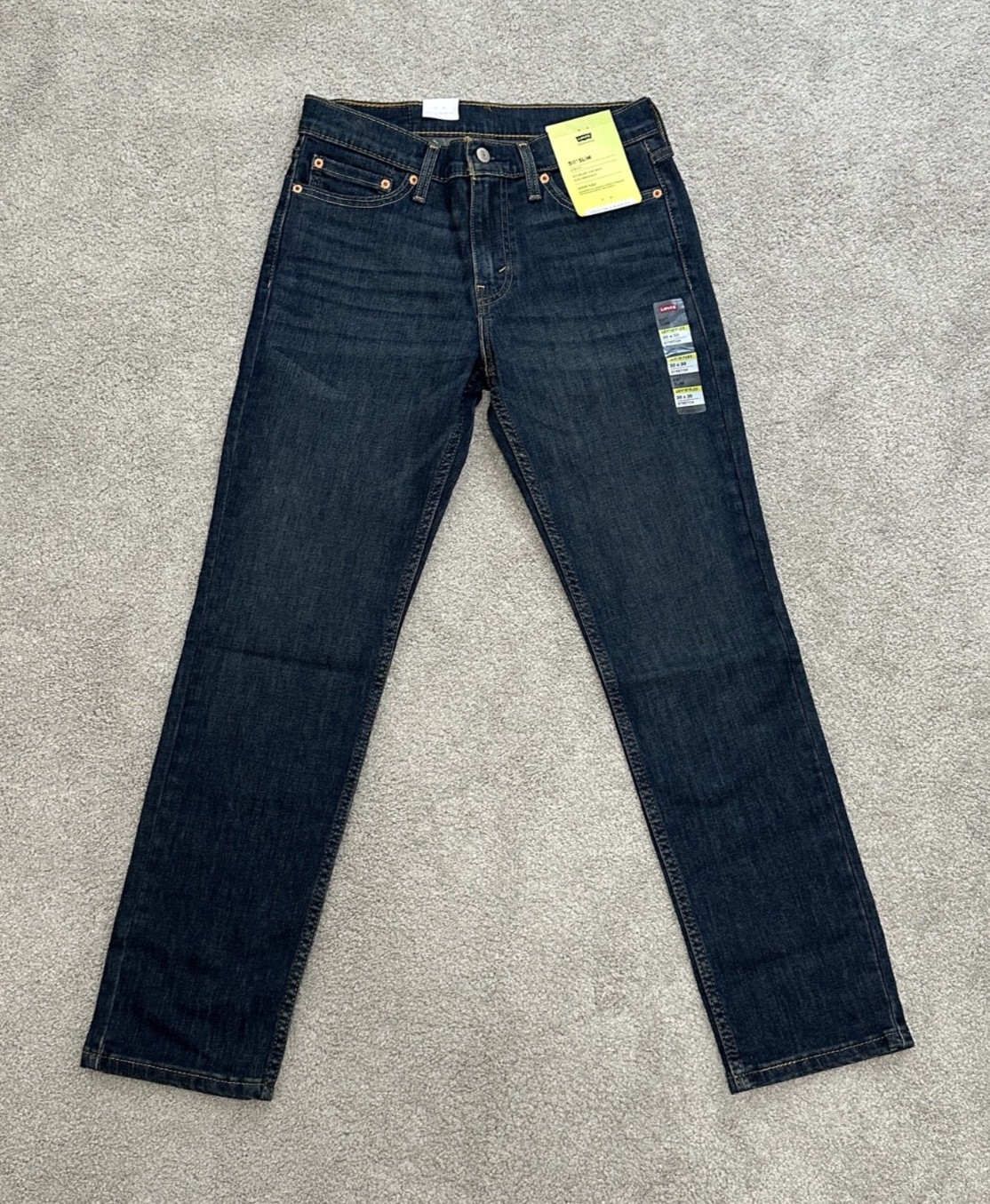 NWT Levi’s Men\'s 511 Slim Stretch Performance Flex Denim Blue  Jeans 30x30