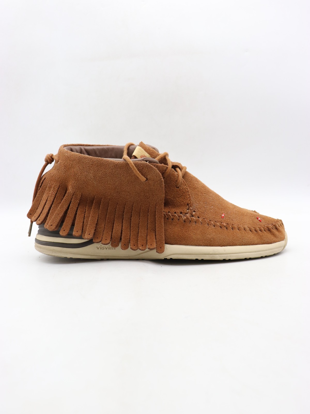 Visvim FBT LHAMO Folk Brown Suede Men\'s Size 11 Moccasin Sneakers Hand Made