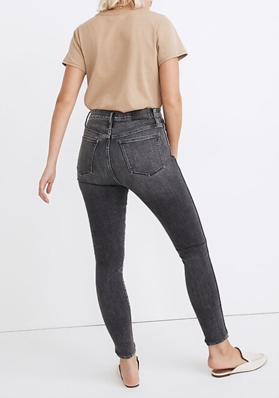 Madewell  Skinny Jeans Size 32 10” High Rise Waist Oakwood Wash