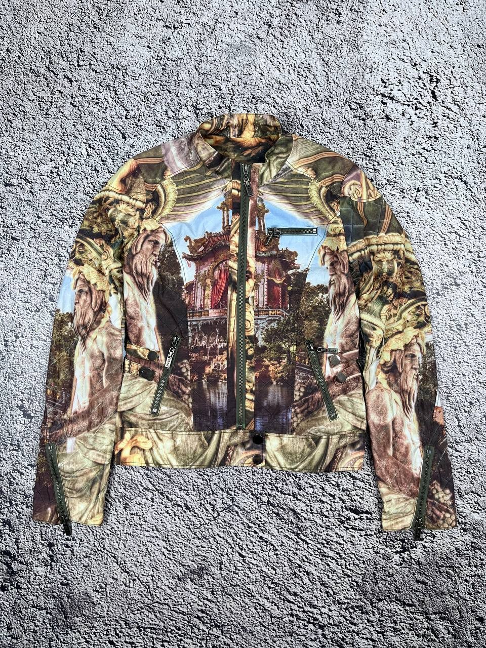 Vintage Baroque Renaissance Art Print Cavalli Style Jacket