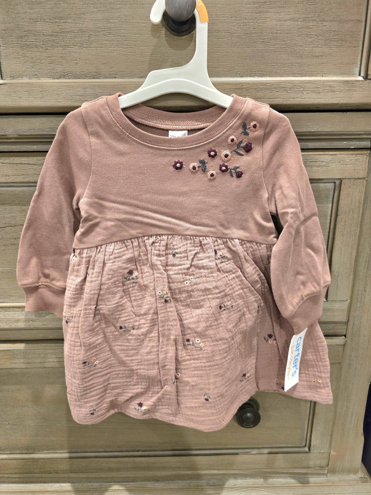 Carter's Baby Girl Dress 2 Piece Set 12 months NWT