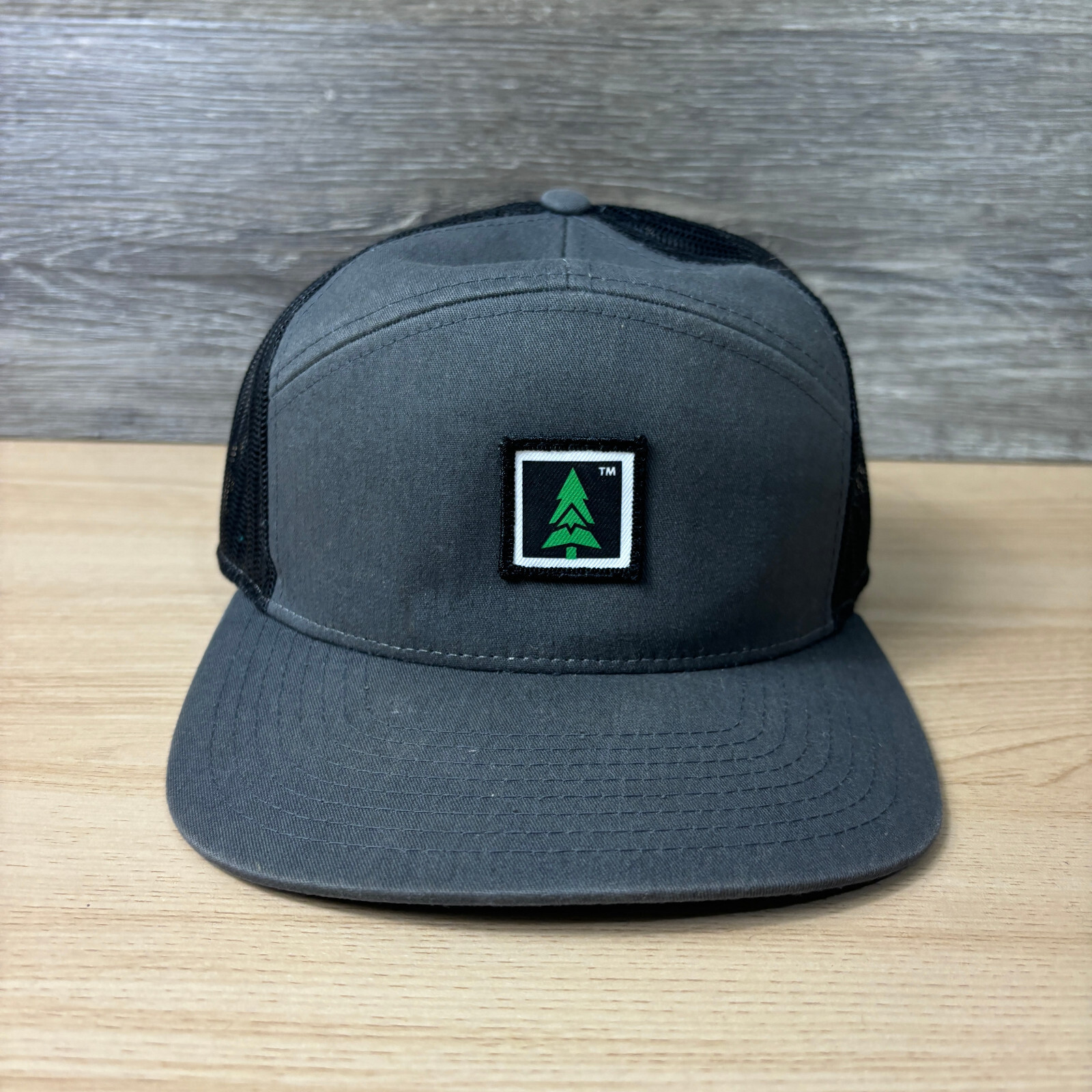 The Happy Clothing Company Hat Cap Snap Back Gray Panel Outdoors Adjustable