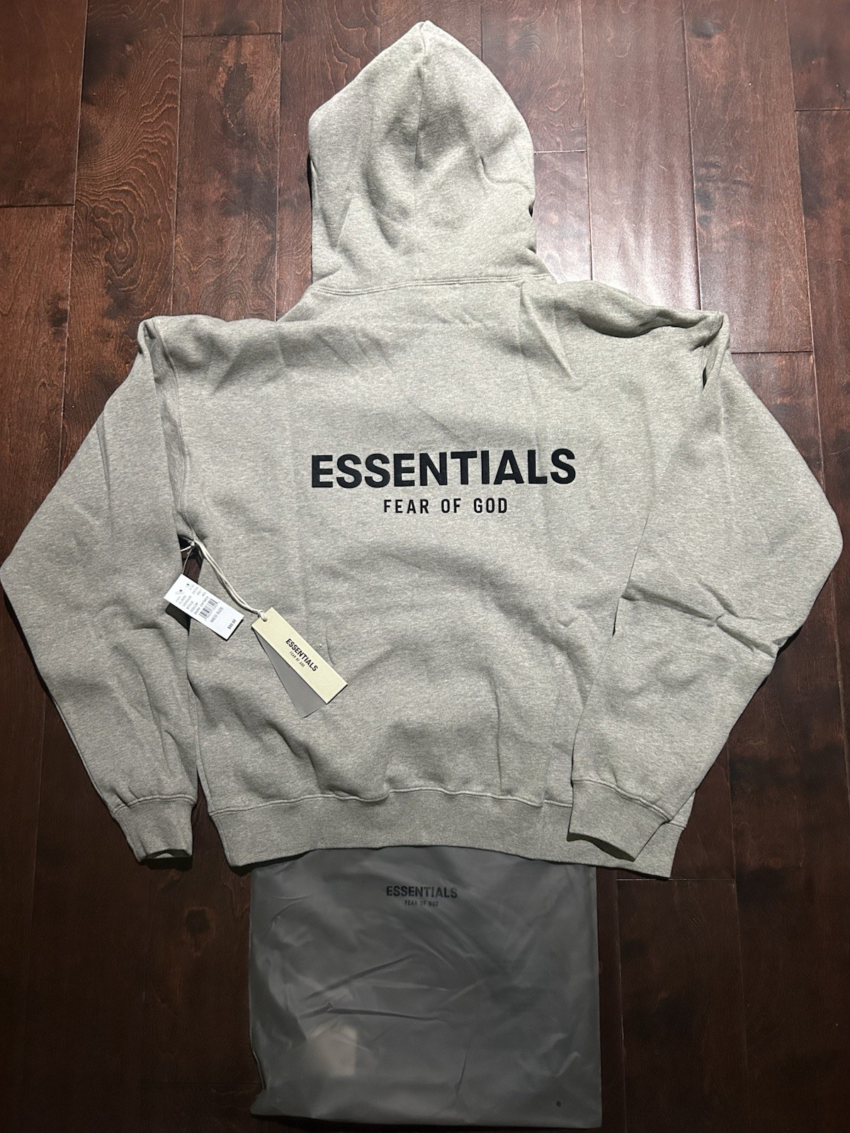 Essentials Fear of God Essentials  Logo Fleece Pullover Hoodie M Pockets
