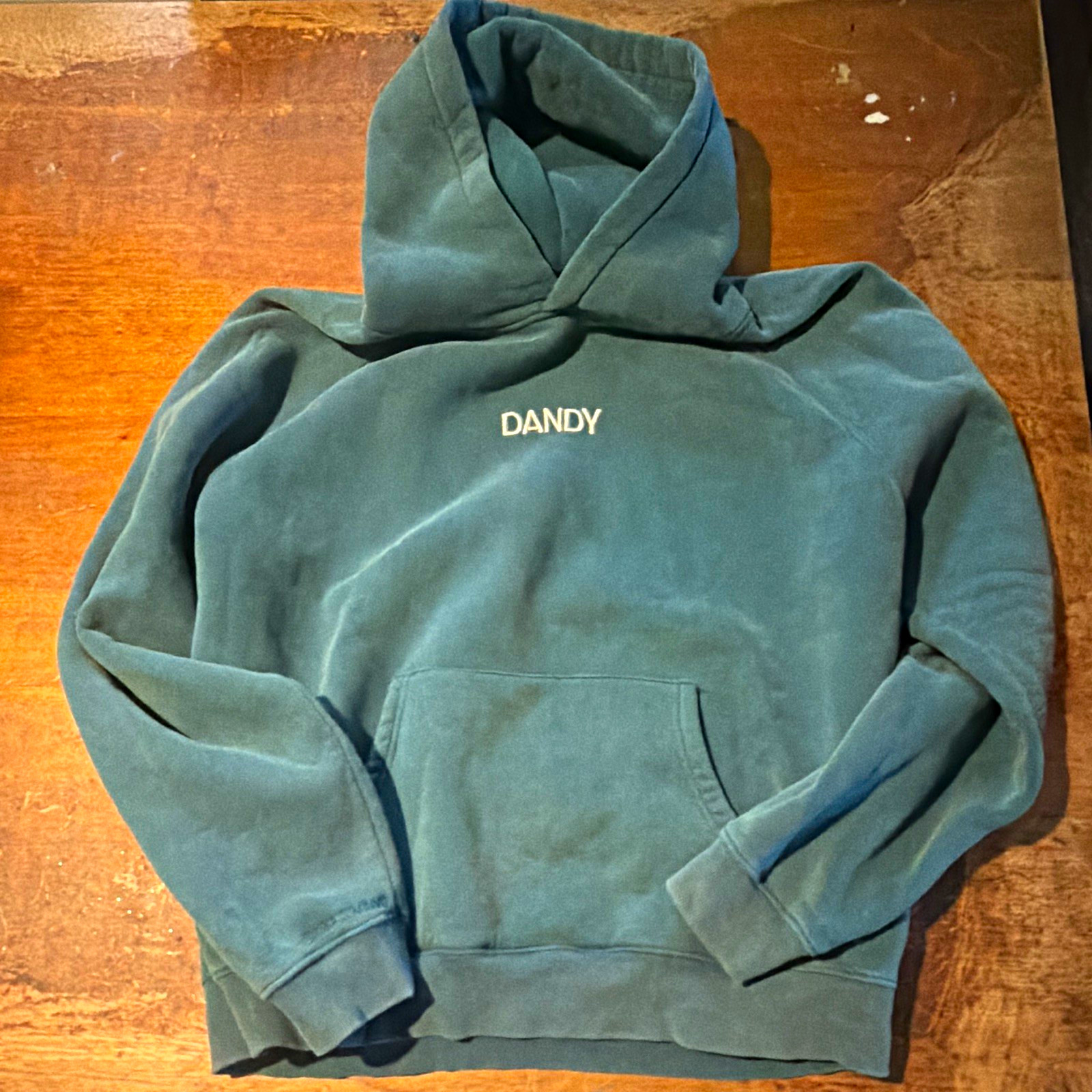 Dandy Worldwide Oversized Lux Hoodie Pine Green Lets Go On An Adventure Size L