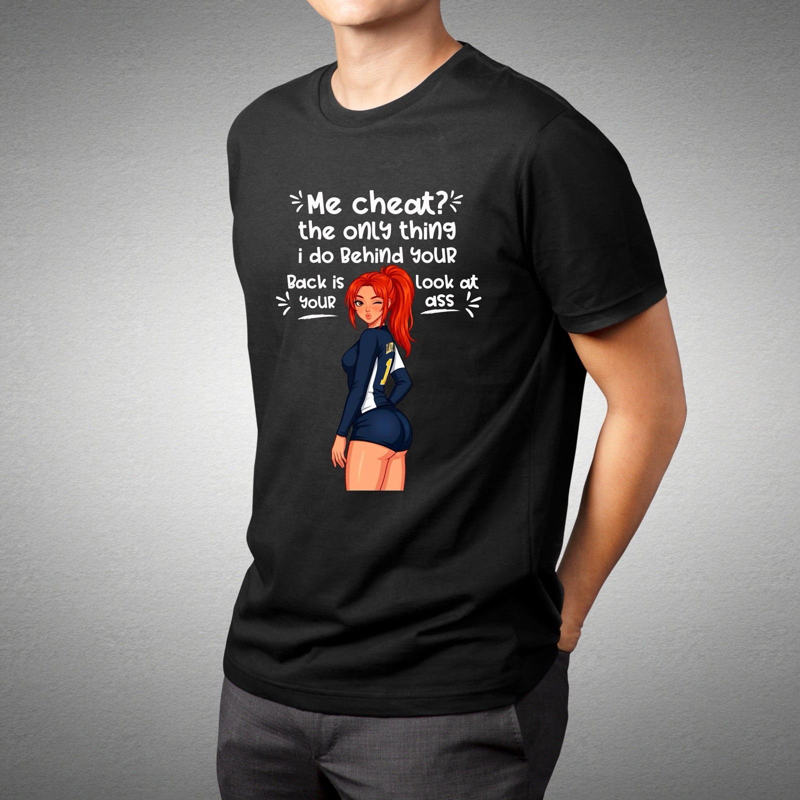 Funny T-Shirt gift Mexican 92 Behind Your Back I Only Look At Your Ass Funny
