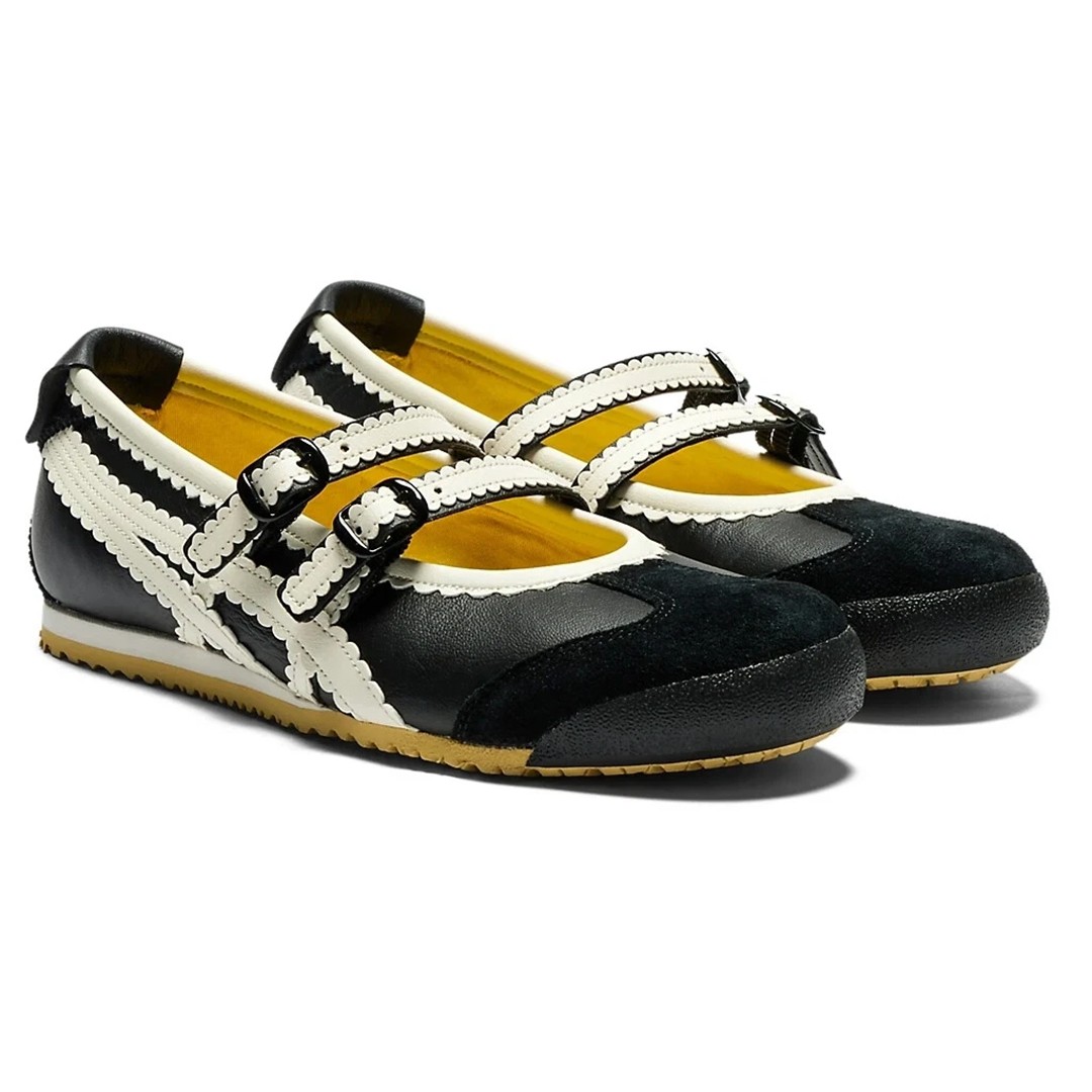 New Onitsuka Tiger Women's MEXICO 66 TGRS Mary Jane Ballet Flats