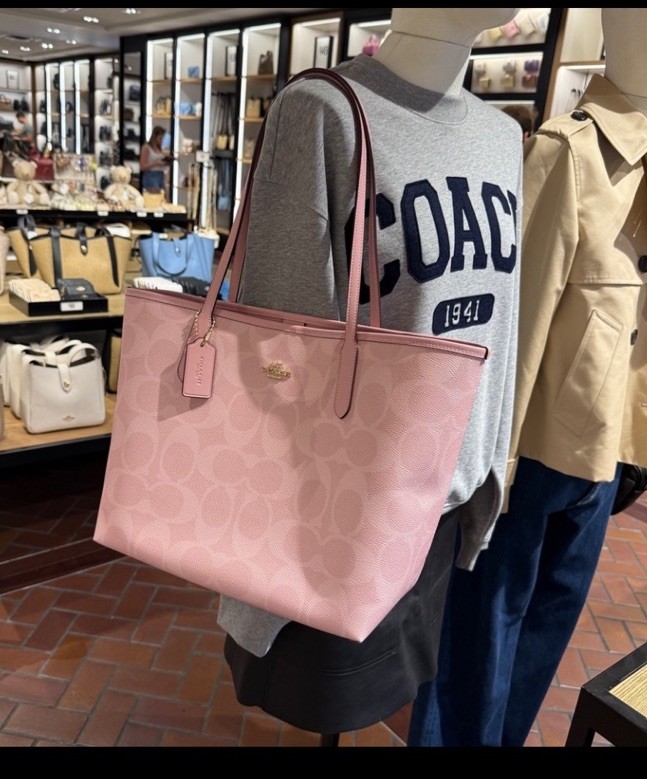 Coach Powder City Pink Tote, New with tags, includes dust bag and free gift