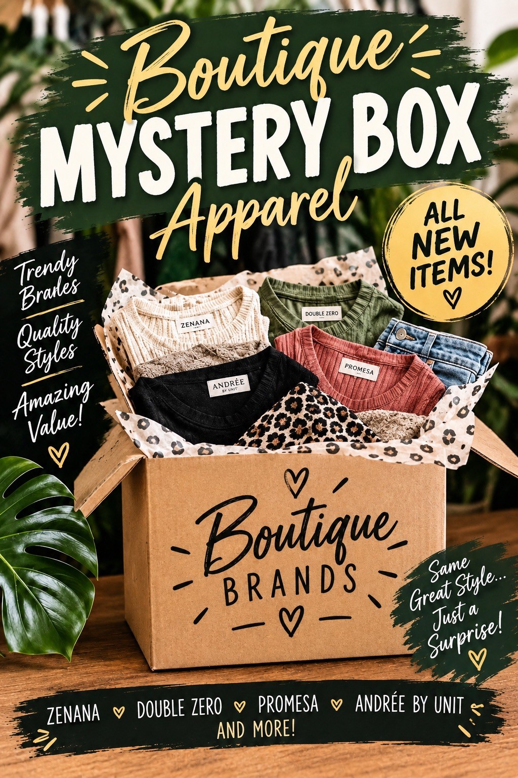 📦 5lbs BOUTIQUE brand WHOLESALE women’s APPAREL MYSTERY BOX — $75