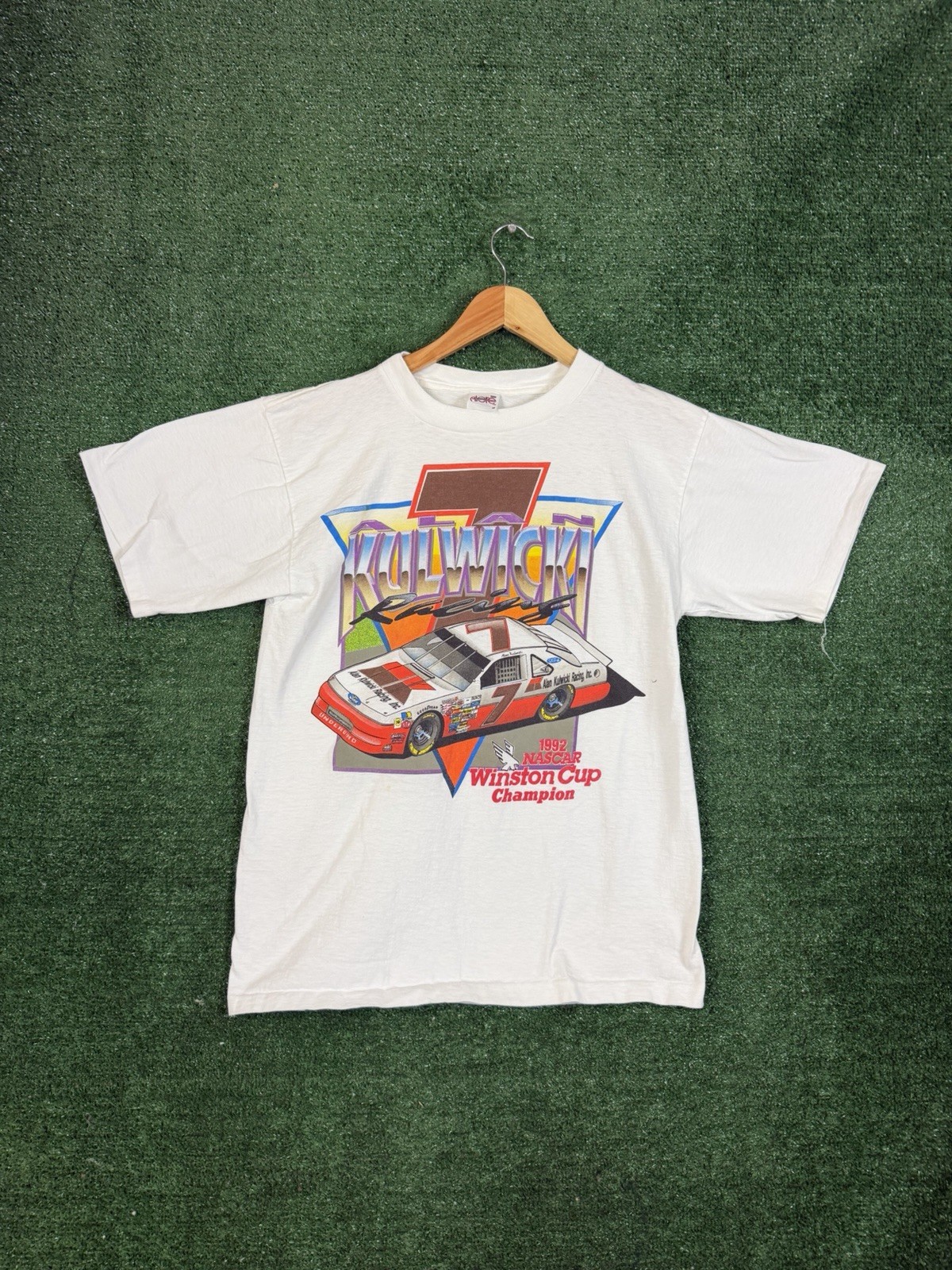 Vintage Alan Kulwicki 1992 Winston Cup T Shirt Nascar Champion Single Stitch M