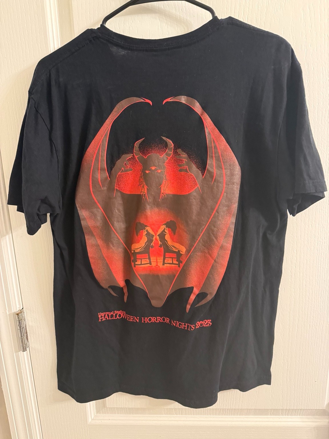 Universal HHN 2023 The Exorcist Believer T-Shirt Large Black Double Sided