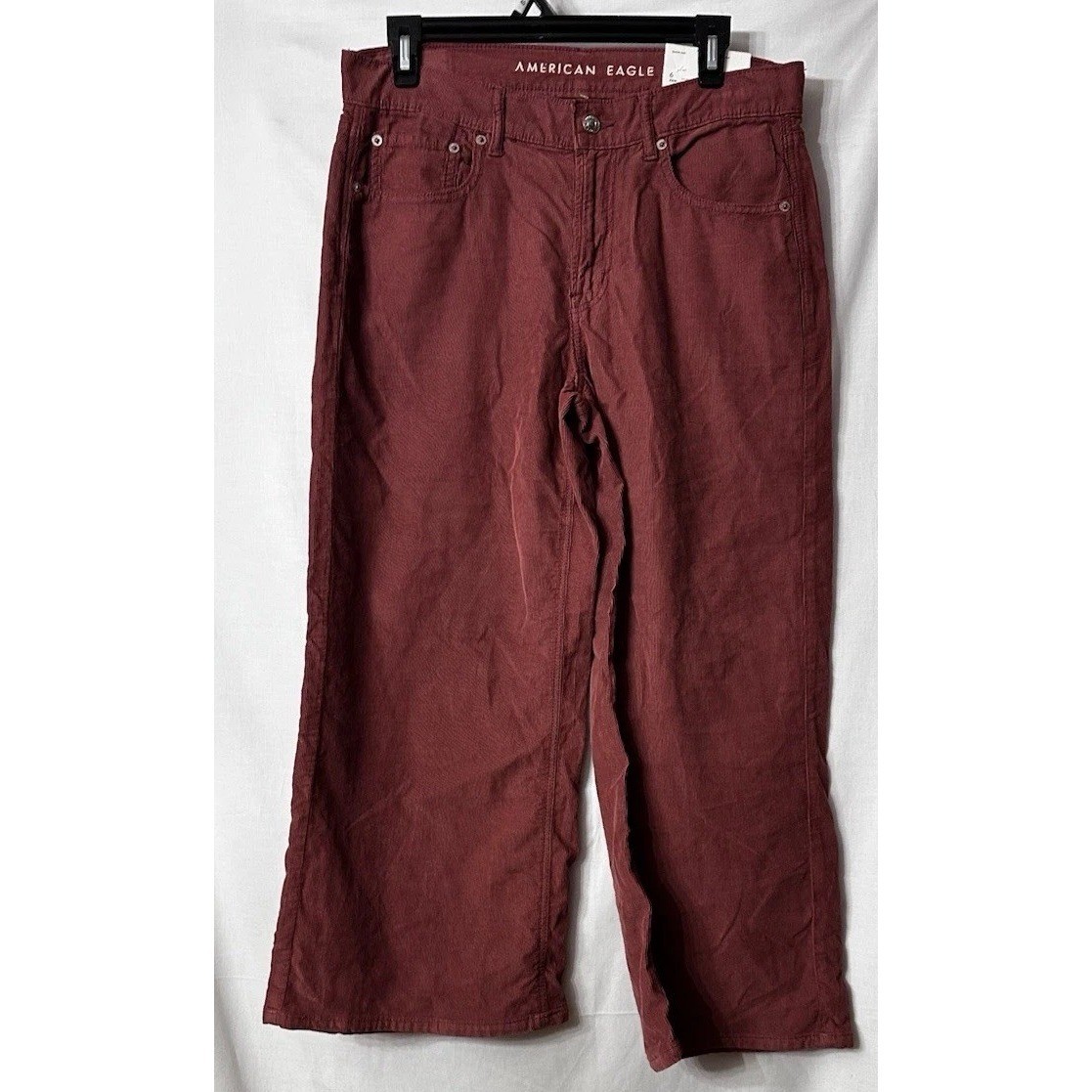 NWT American Eagle Outfitters AEO Womens Skater Corduroy Pants Size 6 Short