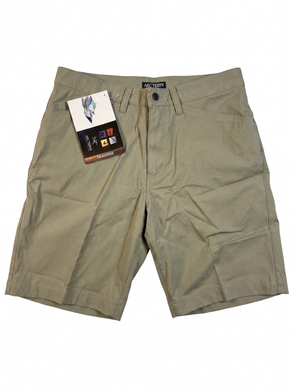 Arc\'teryx Delegate Men\'s Shorts 32 Khaki Beige Model 4047 NWT Vintage