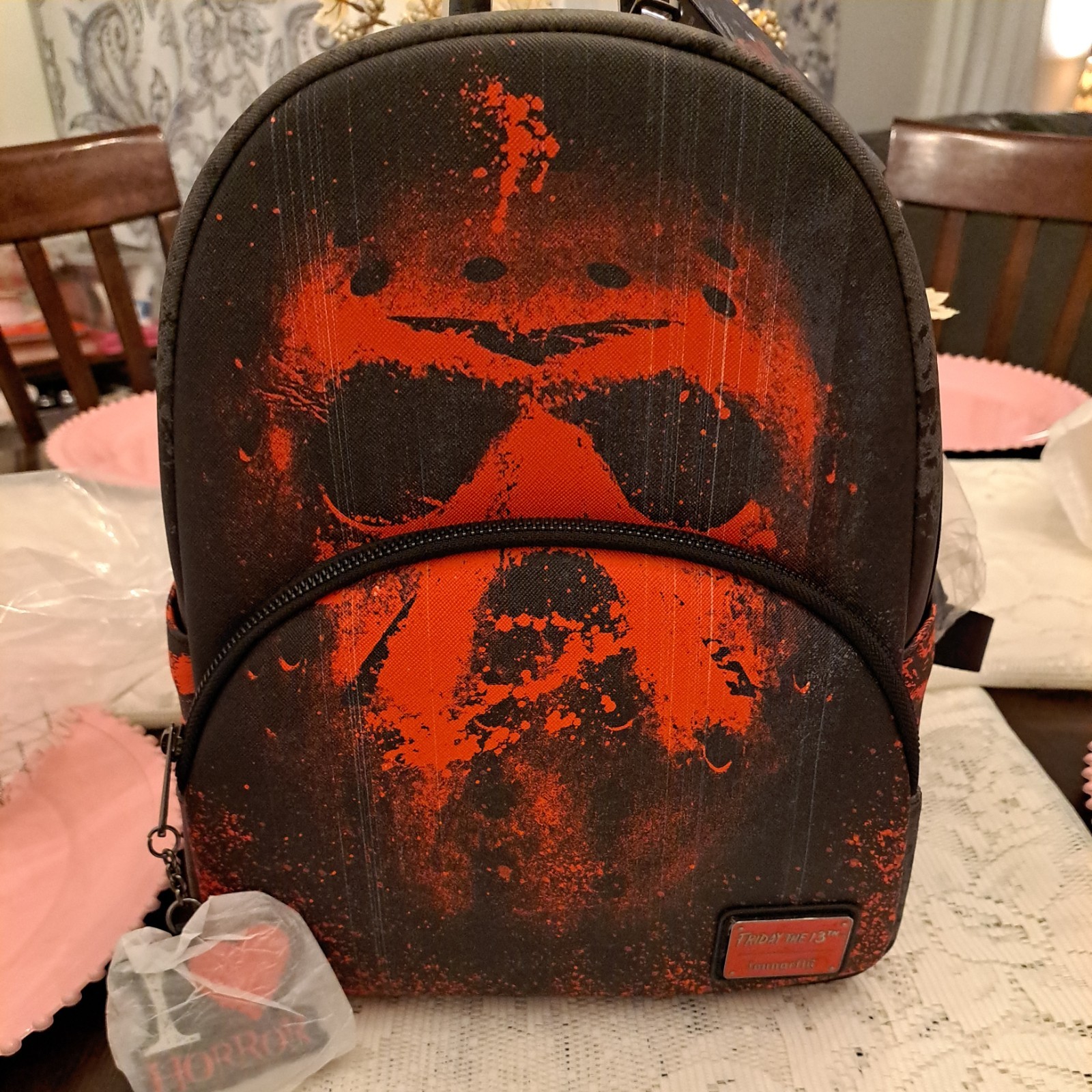 Friday The 13th I Heart Horror Mini Backpack NWT  
