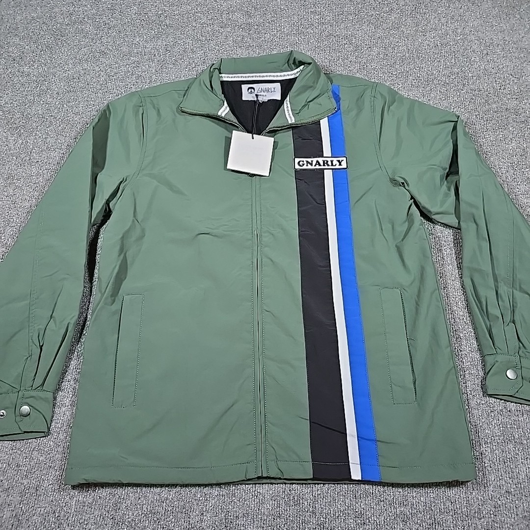 GNARLY Size Small Brand Laguna Beach Green Soft Snow Zip-Up Rain Jacket