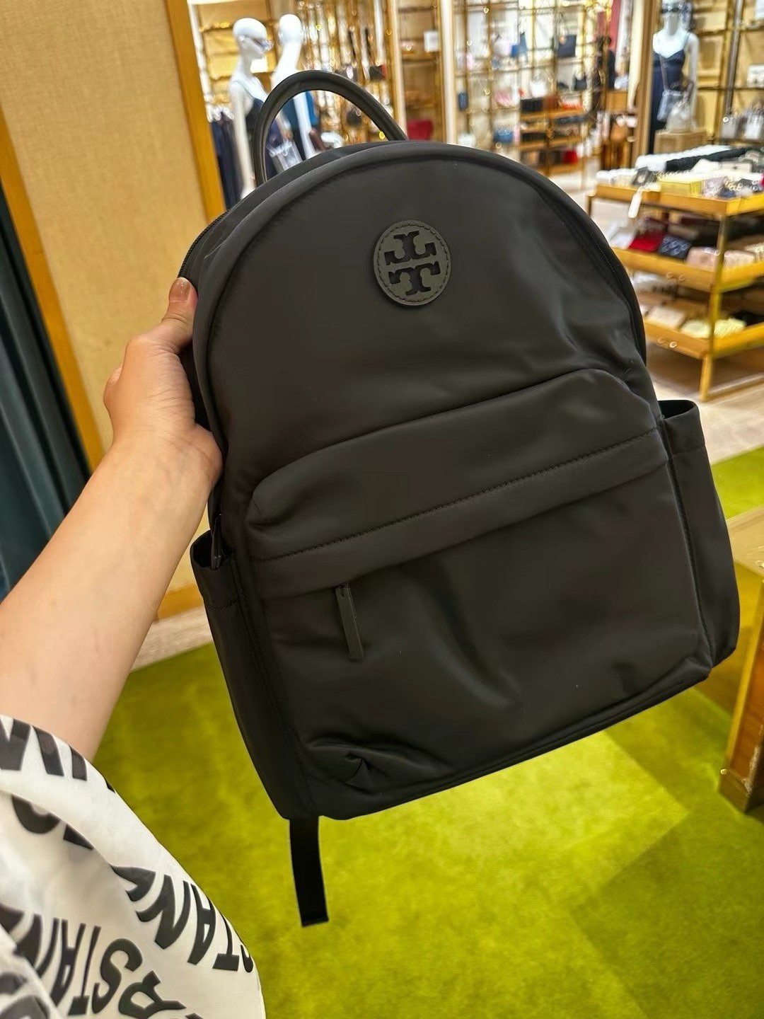 Latest New Tory Burch Ella Black Nylon Backpack 88368 $328