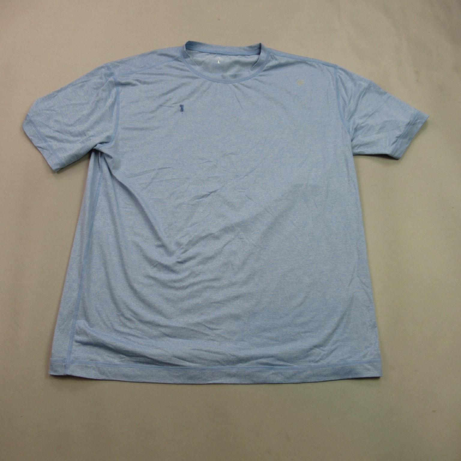 Rhoback The Icehouse Performance Tee Shirt Men\'s Large Blue Heather Activewear