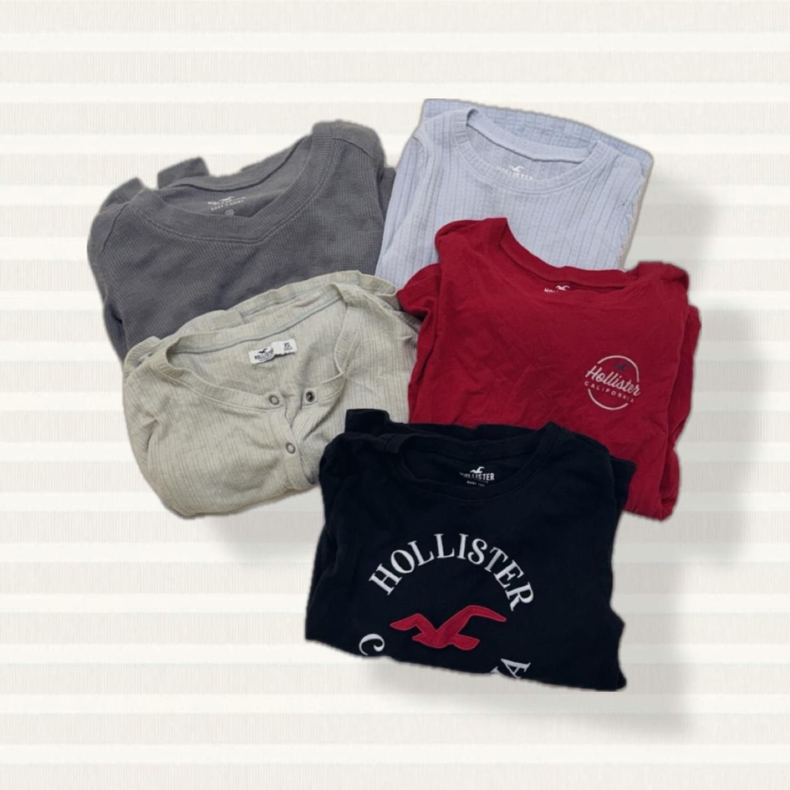 Hollister XS Long Sleeve Top Bundle (Set of 5)